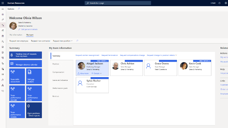 microsoft dynamics 365 Human Resources