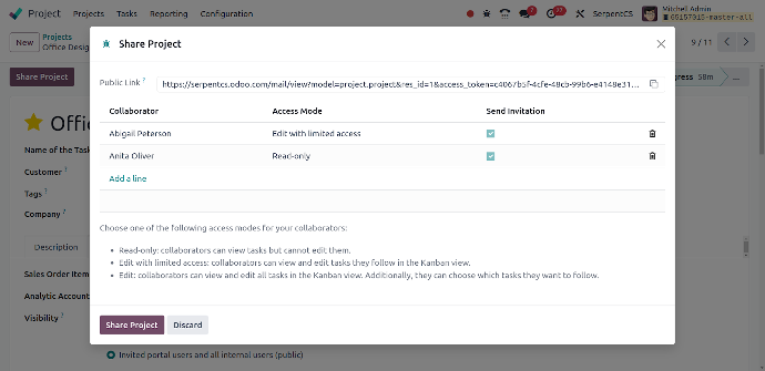 Odoo 18 Projects Sharing Projects Improved