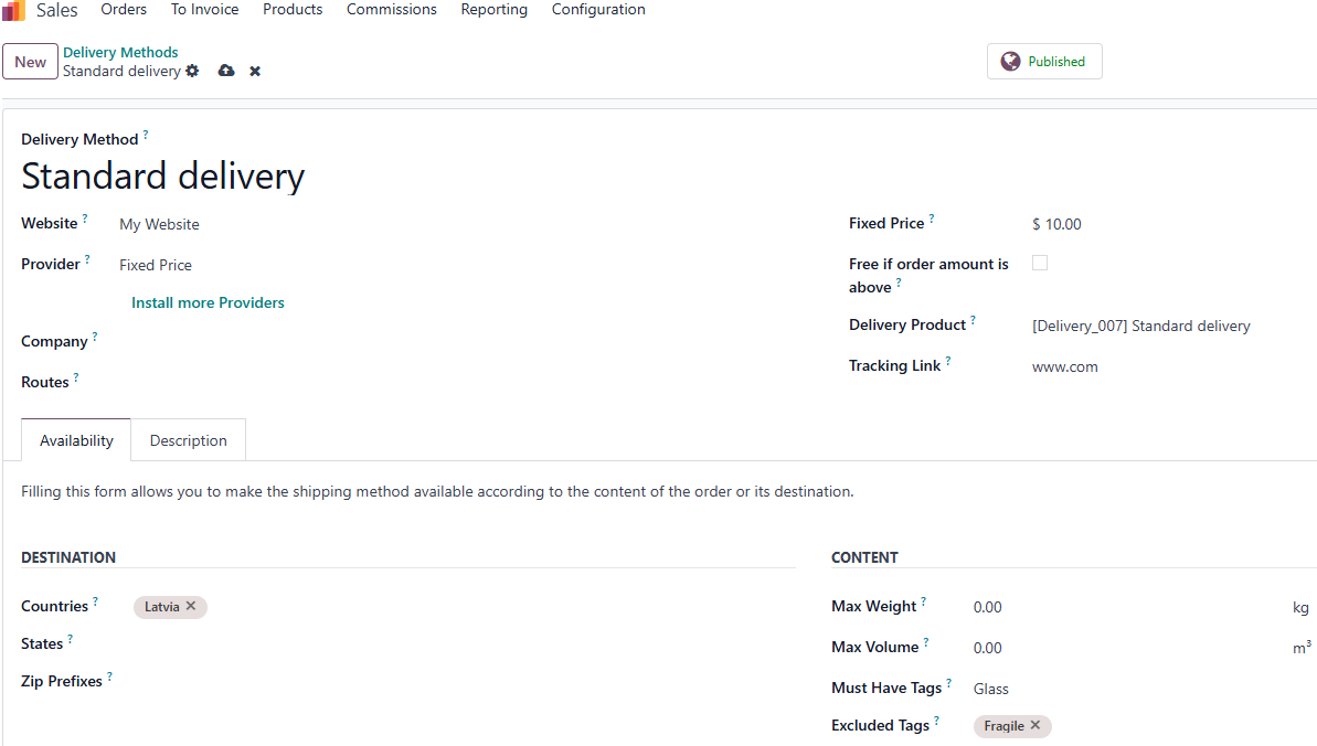 Tag-Based Delivery Methods